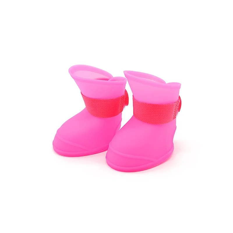 De nouvelles bottes de chien de silicone écologique d'arrivée des pluies en silicone souple de vente de chaussures Amazon chaud la protection de chaussure pour les animaux de compagnie