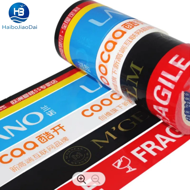 Polyester Box Sealing Tape with Synthetic Rubber Resin Self Adhesive Clear Packaging Tape