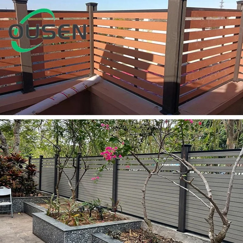 Garden House WPC Hot Sale Construction Plastic Balcony Fence Wood Plastic Composite Fencing