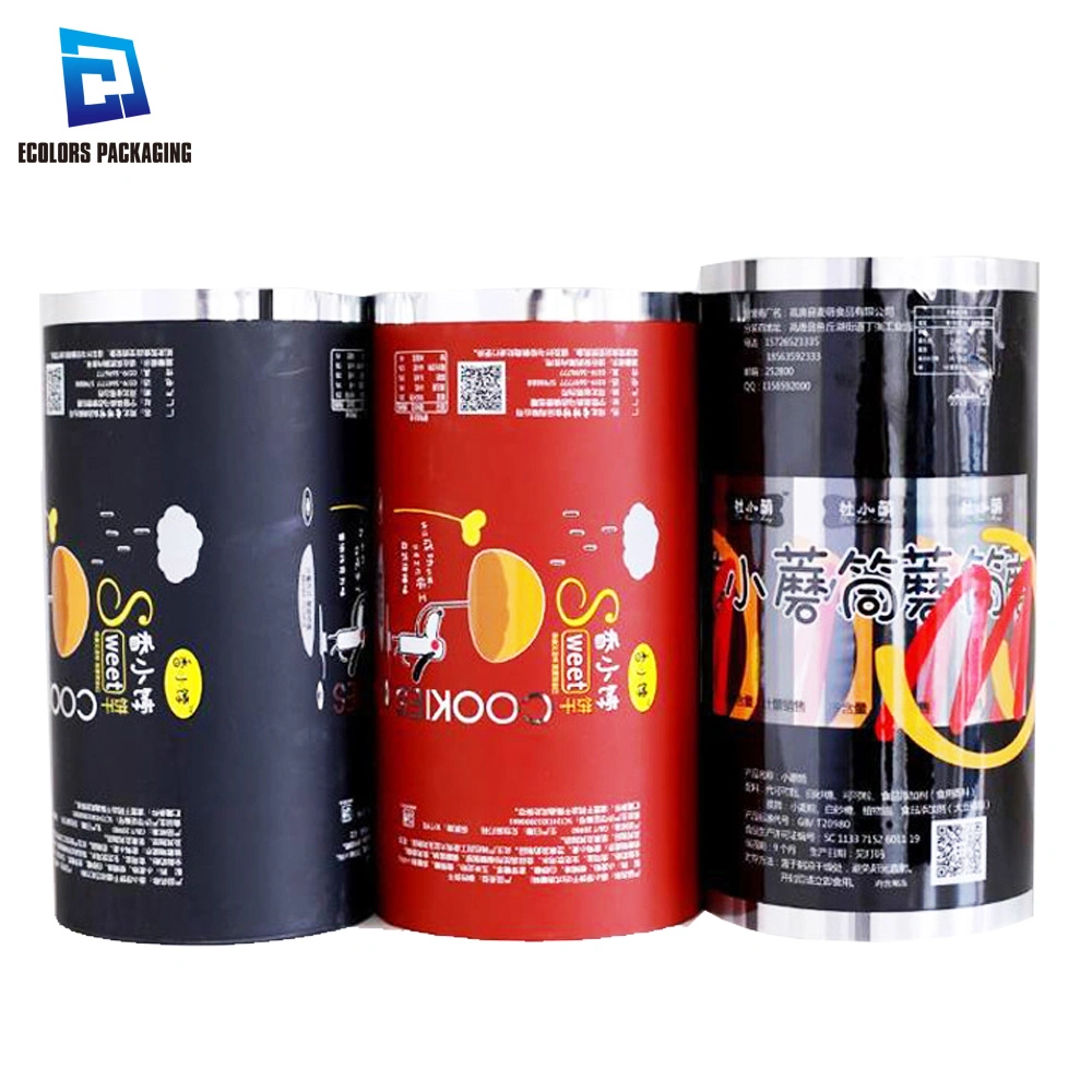 Matte Finished Pet VMPET PE Logo Printing Laminated Mylar Plastic Phone Alcohol Prep Pad Accessories Packaging Bag Roll Film