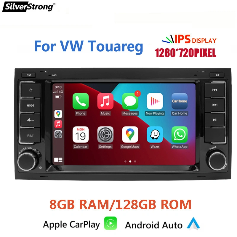 Silverstrong IPS DSP 8g 128g 2 DIN Android 10 GPS Car No DVD Player for VW/Volkswagen/Touareg/Transporter T5 Multimedia Naviagtion Audio Radio