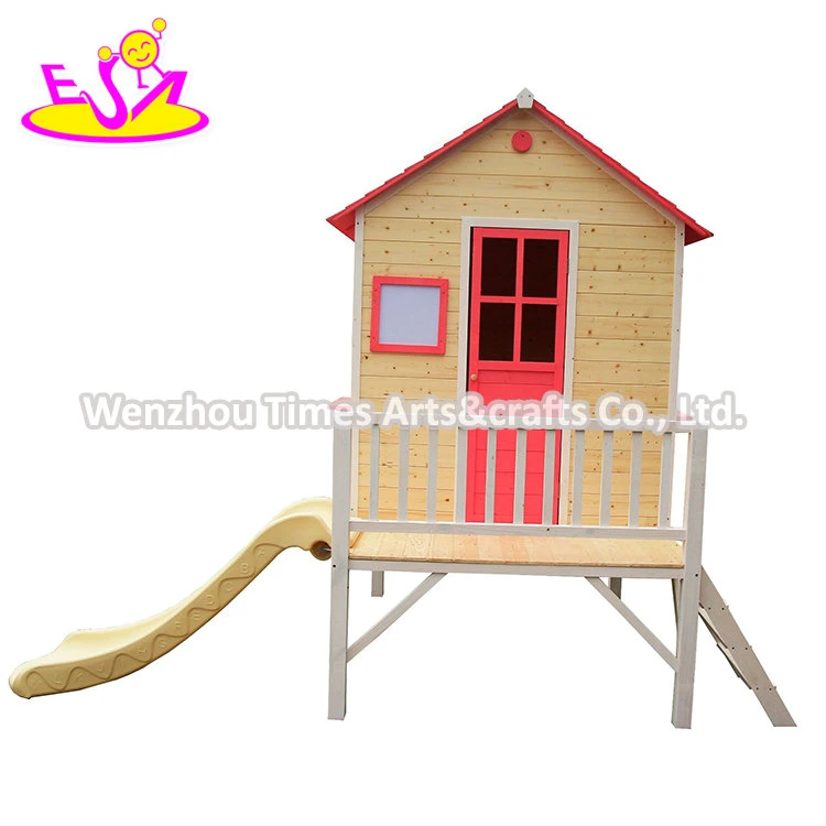 2021 Backyard Large Outdoor Wooden House for Kids Playing W01d083