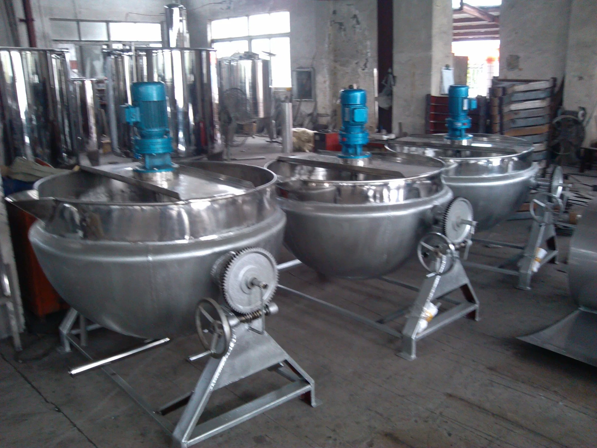 Food Sanitary Stainless Steel Tilting Type Steam Cooking Pot