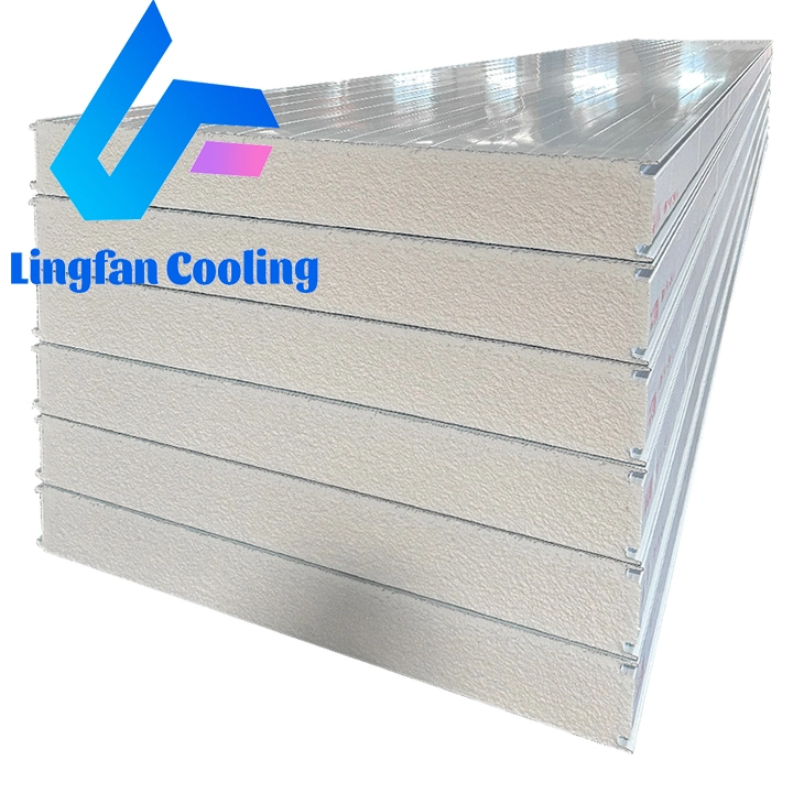 Decorative PU Roof Sandwich Panel House Prefabricated Aluminum Cold Room Rock Wool Sandwich Panel