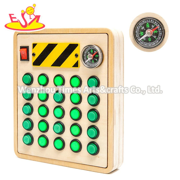 ألعاب Montessori الحسية الخشبية ذات الأزياء الخاصة بالأطفال الصغار مع أضواء LED W12D455