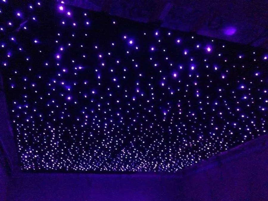 RF RGB Star Ceiling Shooting Optic Light Ceiling Panels Car Starlight Headliner