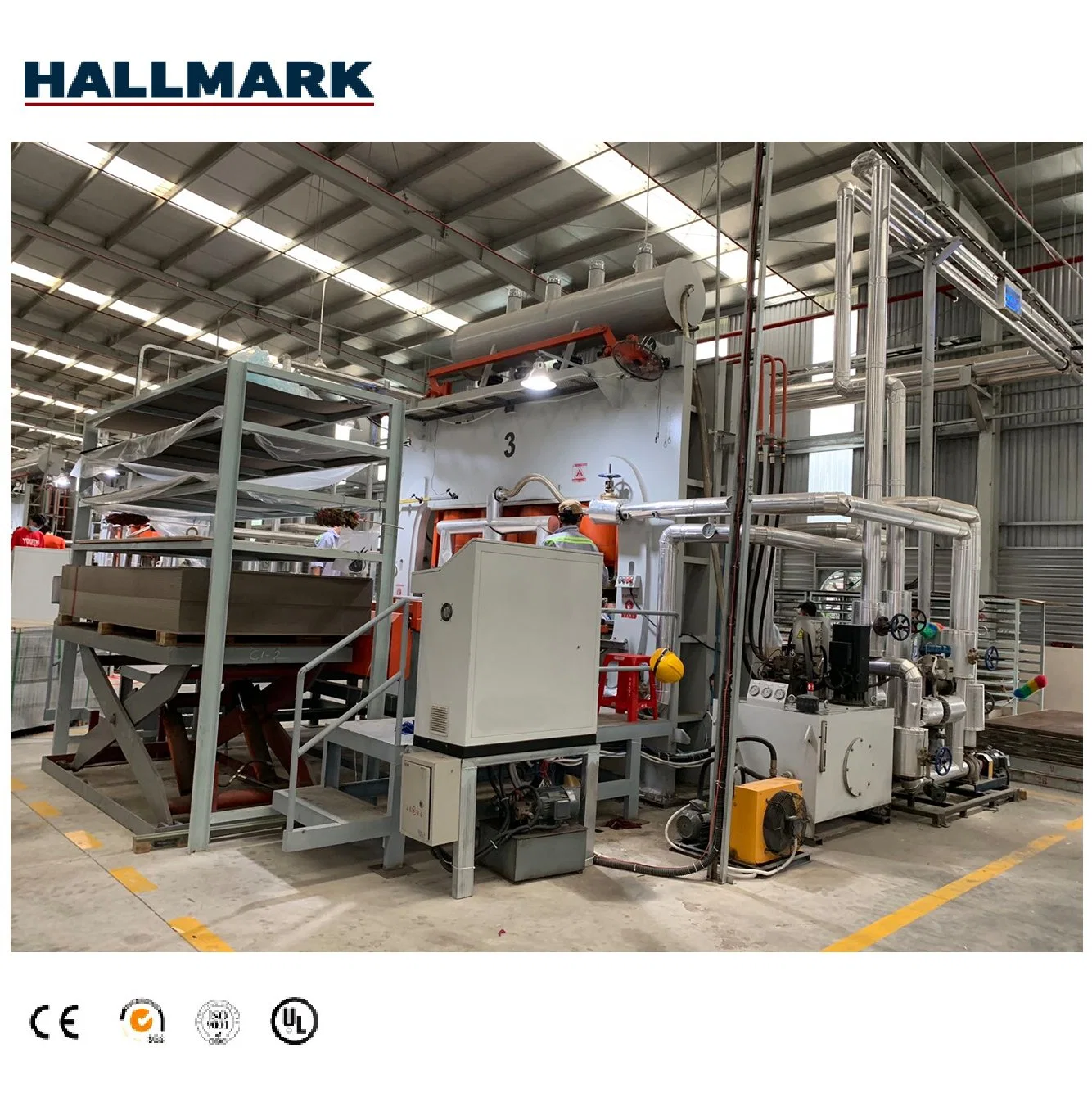 Short Cycle Melamine Laminating Hot Press Machine Production Factory Double Side Hydraulic Laminating Hot Press Machine