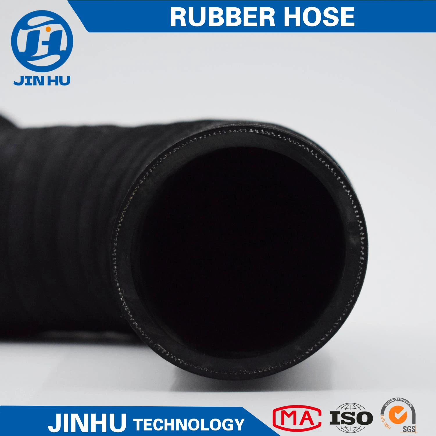 Jinhu EPDM negro de alta presión NBR la manguera de goma para hidráulico (OEM)