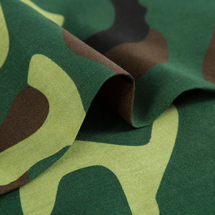 Factory Supply 65% Polyester 35% Cotton Tc Dyed Work Uniform Camouflage Fabric