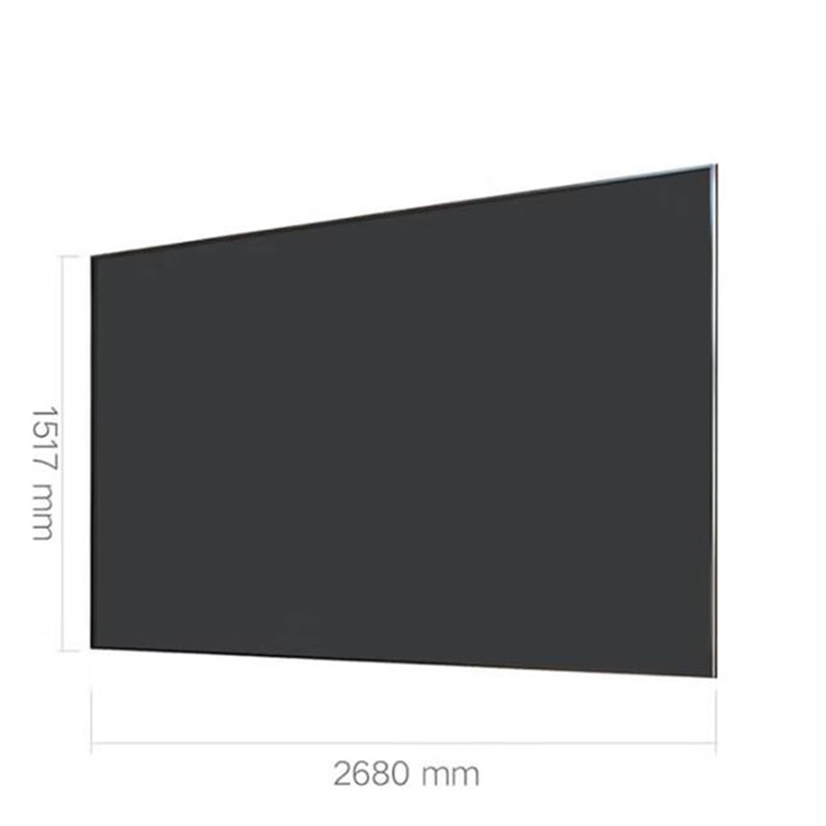 Pantalla de proyección Fresnel ALR de 100 pulgadas pantalla dura para proyector Ust pantalla de TV láser.