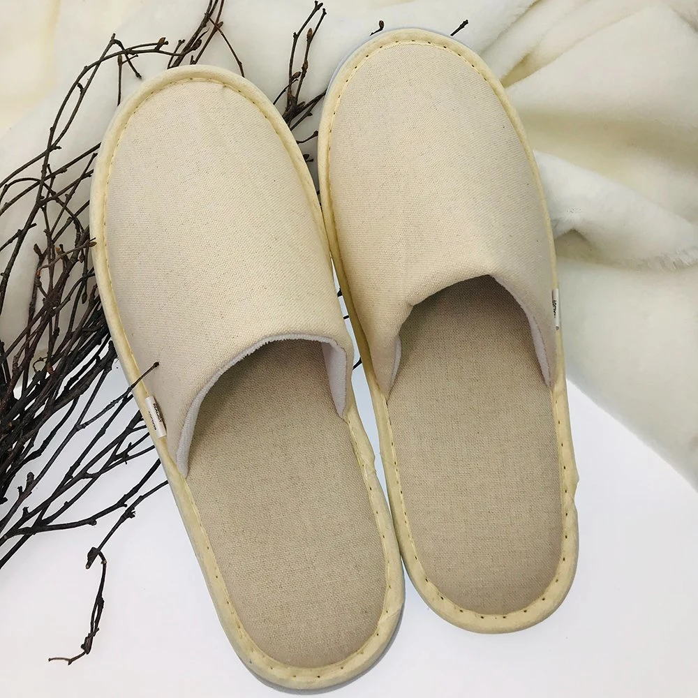 OEM Personalized Luxury SPA Hotel Travel Indoor Guest Disposable Terry Slippers