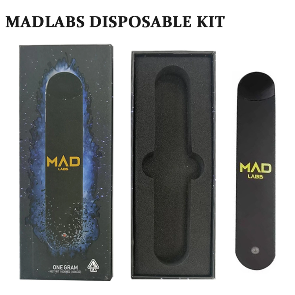 Wholesale/Supplier Empty Mad Labs Diposable Vape Pen Pod DAB Wax 1000mg 1ml 1.0ml 1 Gram Ceramic Coil CB. D Th. C Delt. a 8 D8 Extracts Rechargeable Pod