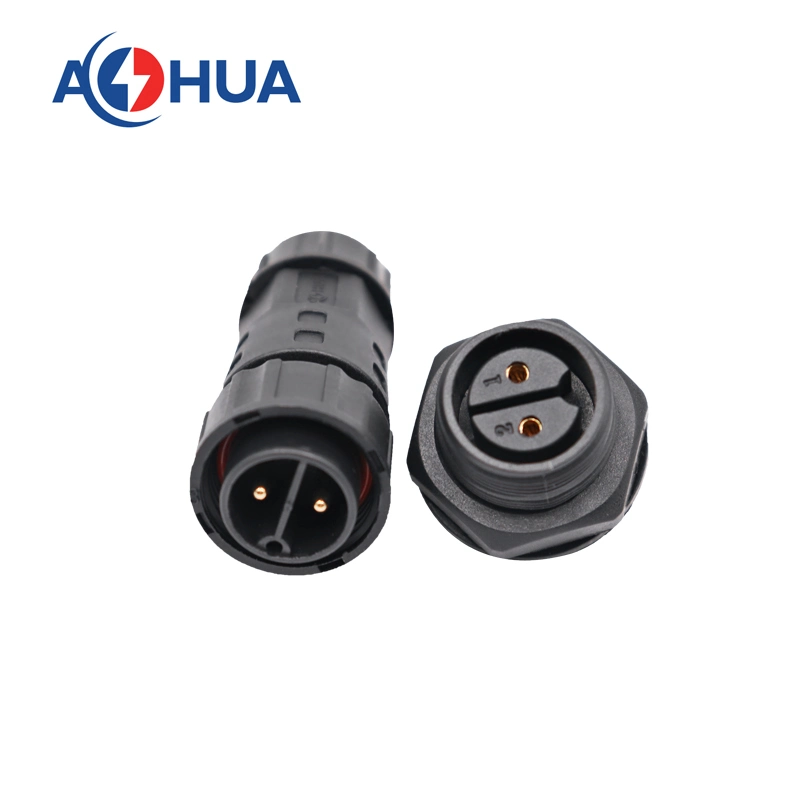 Aohua Solder Type Thread Electrical Waterproof Male Female Plug Circular M20 Connector