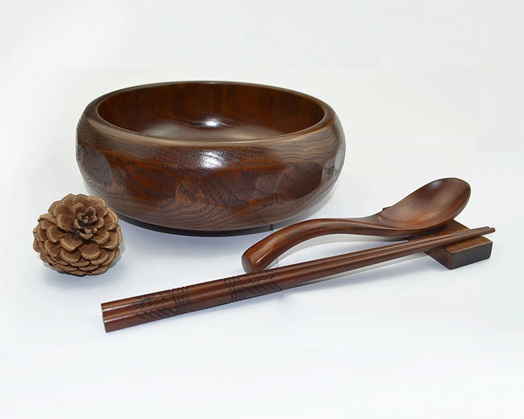 Hot Sale Natural Wood Tableware Salad Bowl Bamboo Fiber Bowls Wholesale/Supplier