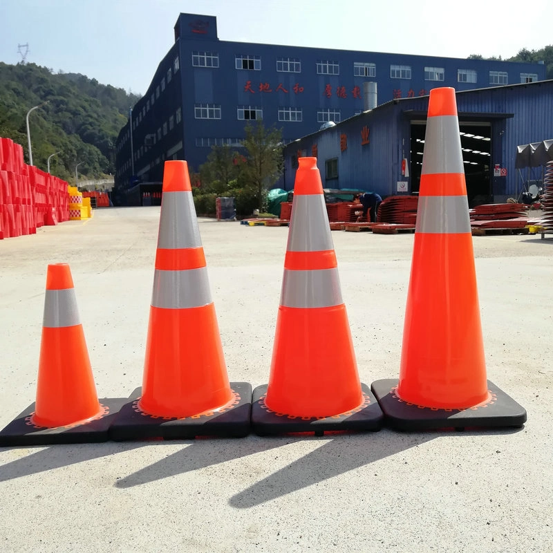 Yellow Road Safety Light Marking Warning Reflective Red Road Cone for Highway