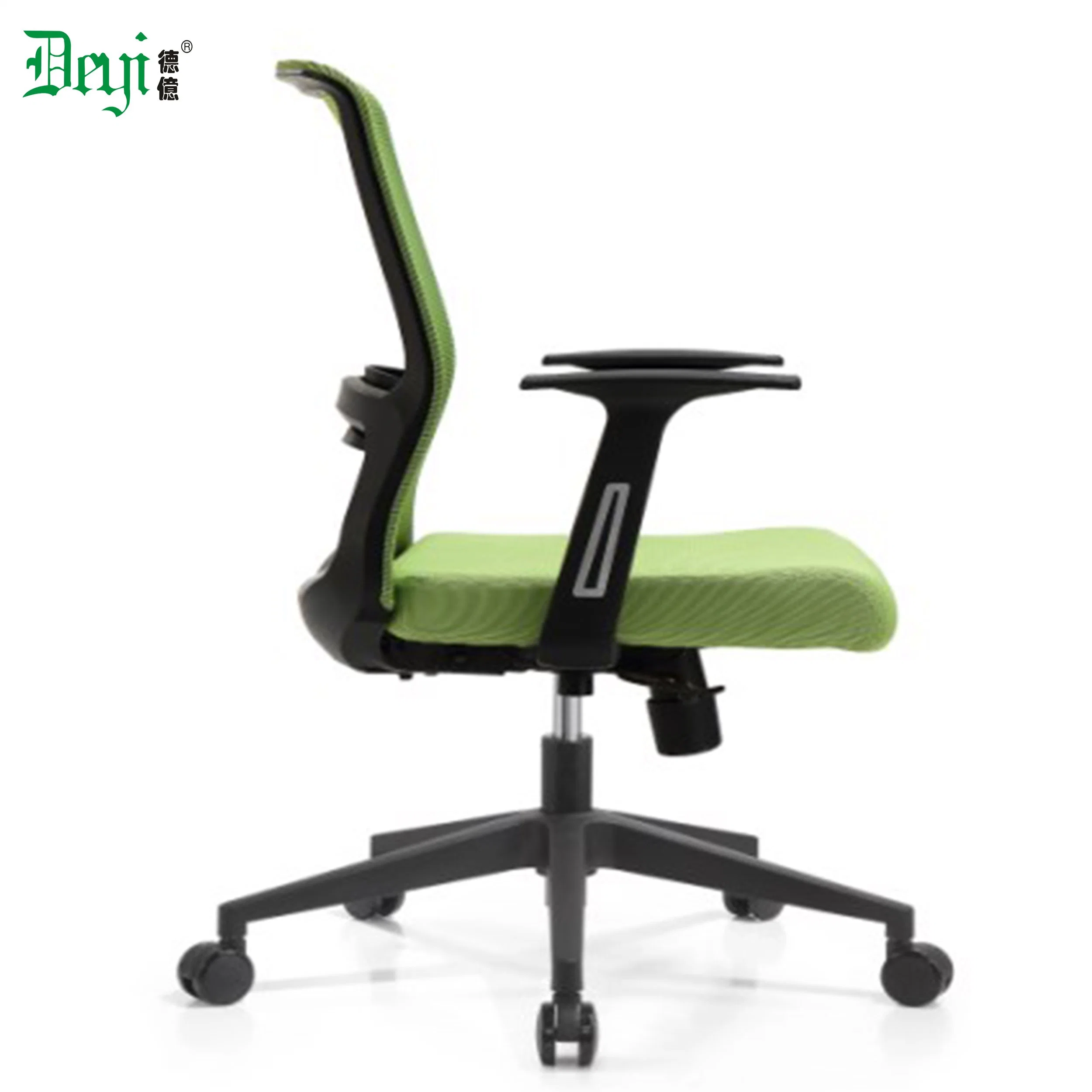 Mesh Fabric PU Armrest Tilting Locked Mechanism Nylon Base Office Mesh Furniture