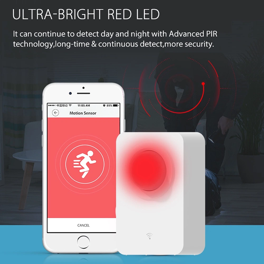 SLS Quick Reaction WiFi Smart PIR Motion Sensor Infrared Human Detector