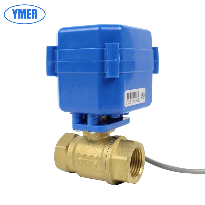 3/4inch DN20 AC12V DC12V Brass Mini Motorized Ball Valve for Water