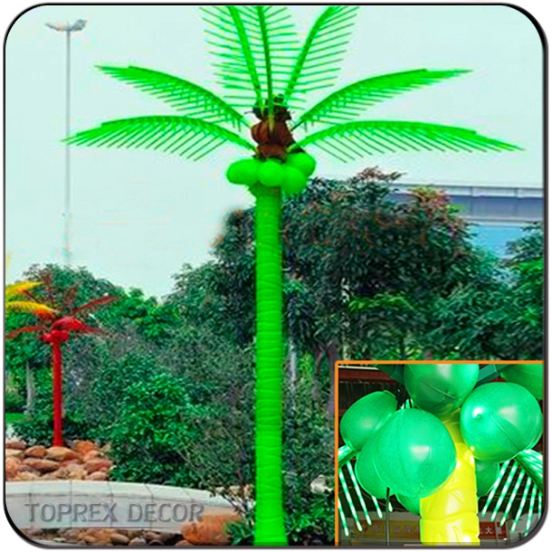 IP65 Customizable Outside LED Christmas Lights Garden Decorations Artificial Coconut Tree