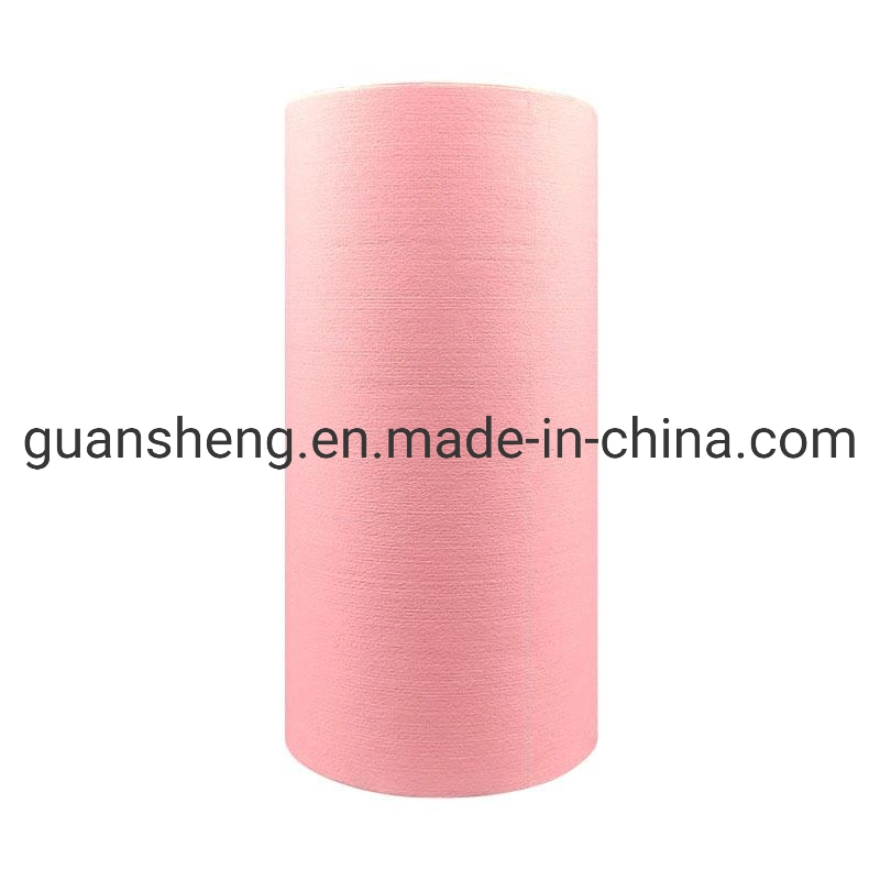 China Manufacture Viscose/Polyester/Cotton/Bamboo Customized Printing Wave Plain Spunlace Nonwoven Fabric for Wipes