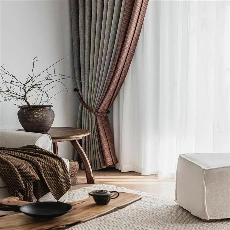 Hot Wholesale High Quality Polyester Curtains Window for The Living Room Fabric Home Textile