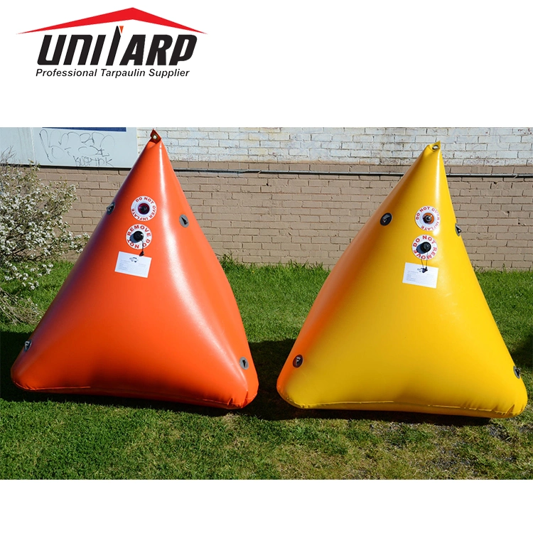 Rot&Mould Resistant 500d*500d Plastic Sheet PVC Coated Tarpaulin for Marine Inflatable Marker Buoy