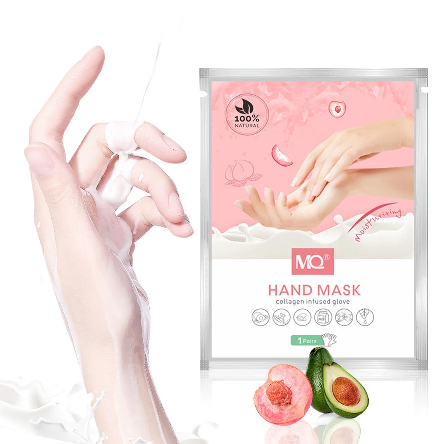 Customized Design OEM Your Logo Collagen Hand Peeling Sheet Moisturizing Exfoliating Hand Mask Gloves