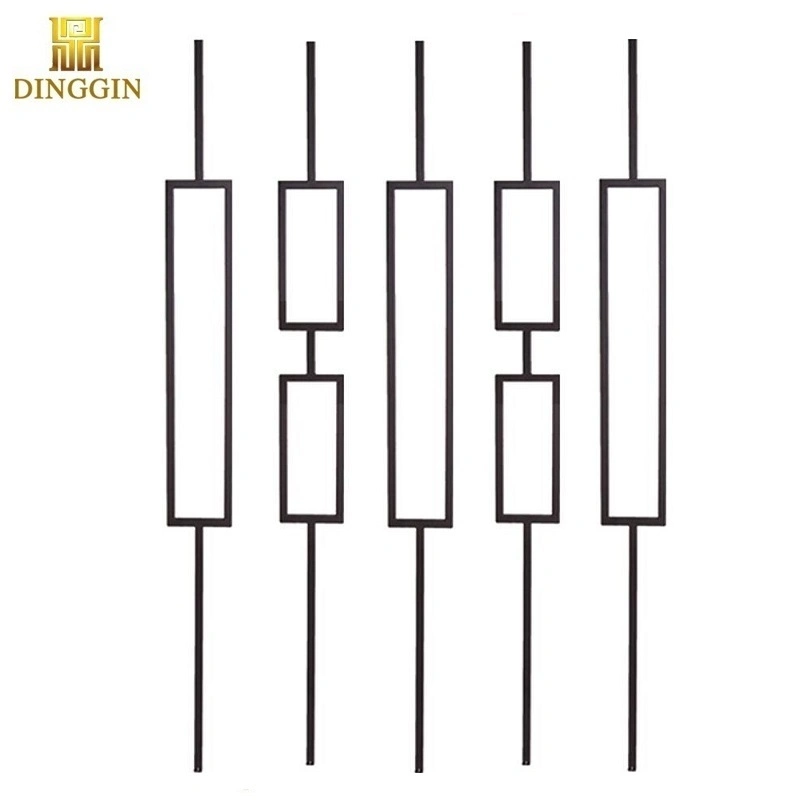 Satin Black Liberty Serie Quadrate Eisen Baluster Eisen Spindeln Eisen Treppenbauteile