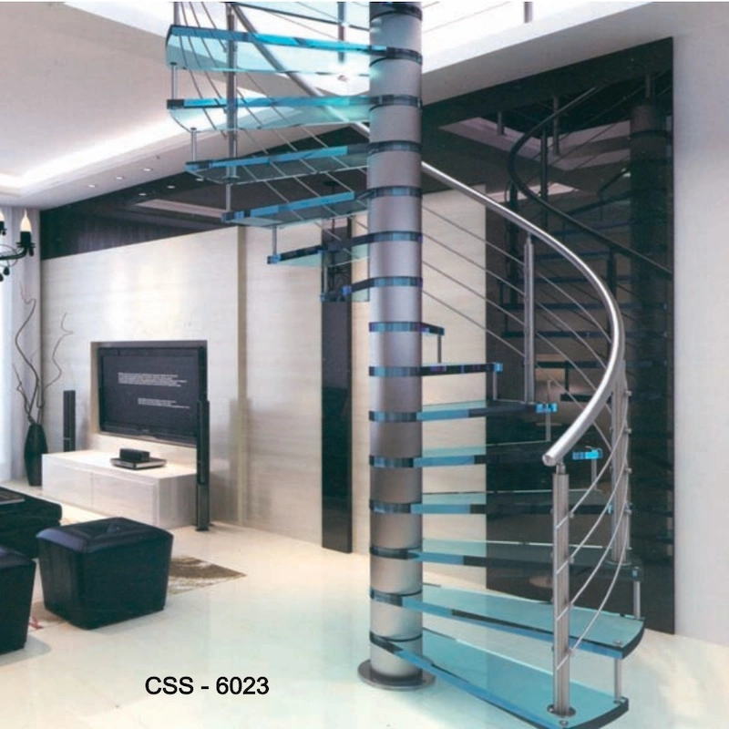 Stainless Steel & Steel Spiral Staircase Structure