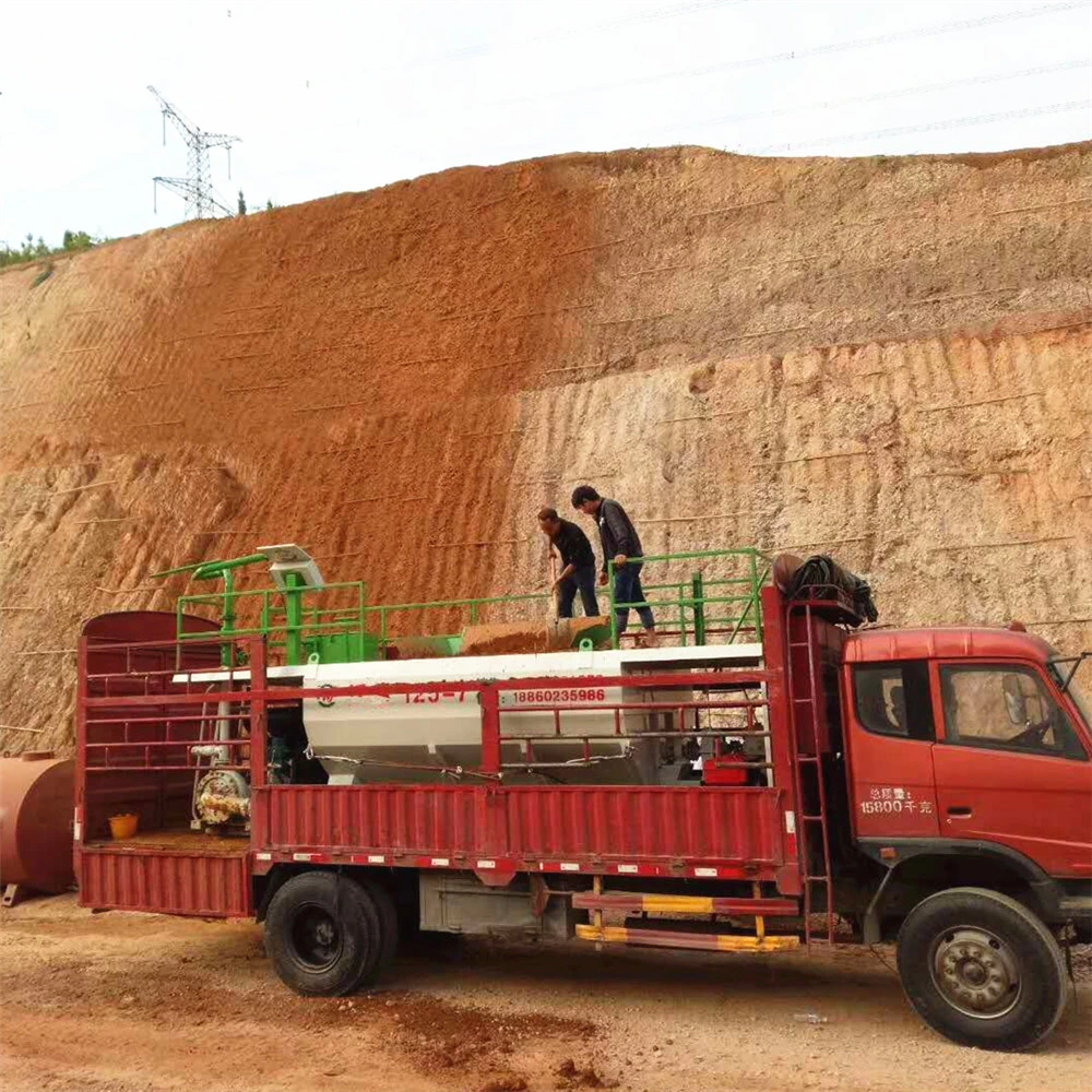 Fabricación de Hydroseeding máquina para ingeniería inclinado césped