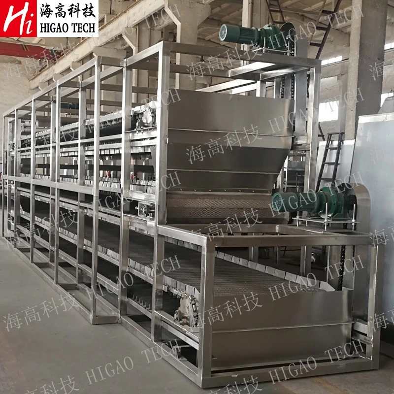 High Efficiency Hot Air Wood Chips Pellet Continuous Conveyor Mesh Belt Dryer Dehydrator Machine for Sale