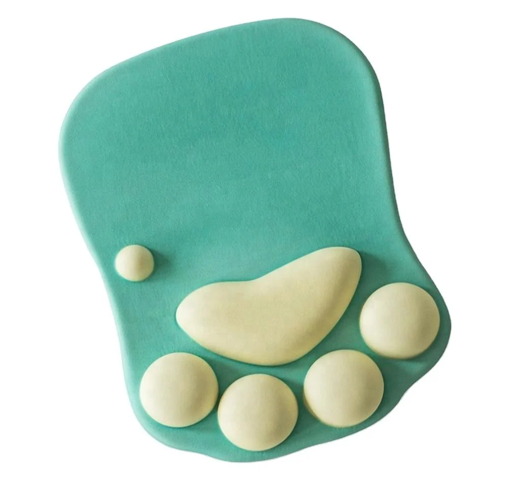 OEM Color Cat Paw Soft Silicone Wrist Rests Cute Wrist Cushion Mouse Pad