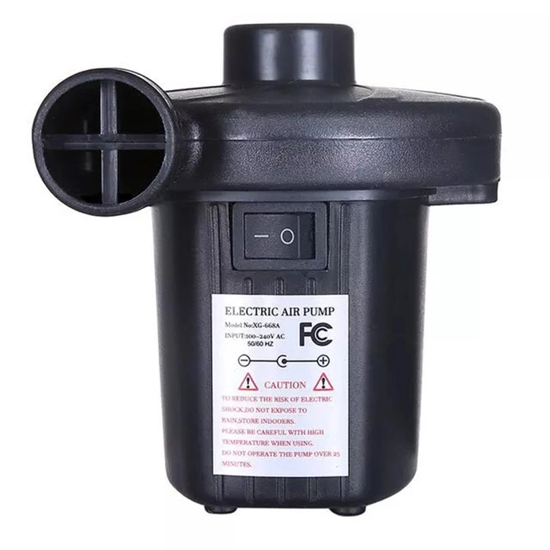 Portable Electric Air Pump, Quick-Fill Air Pump with 3 Nozzles, 110V AC/12V DC, Perfect Inflator/ Deflator Wbb13231