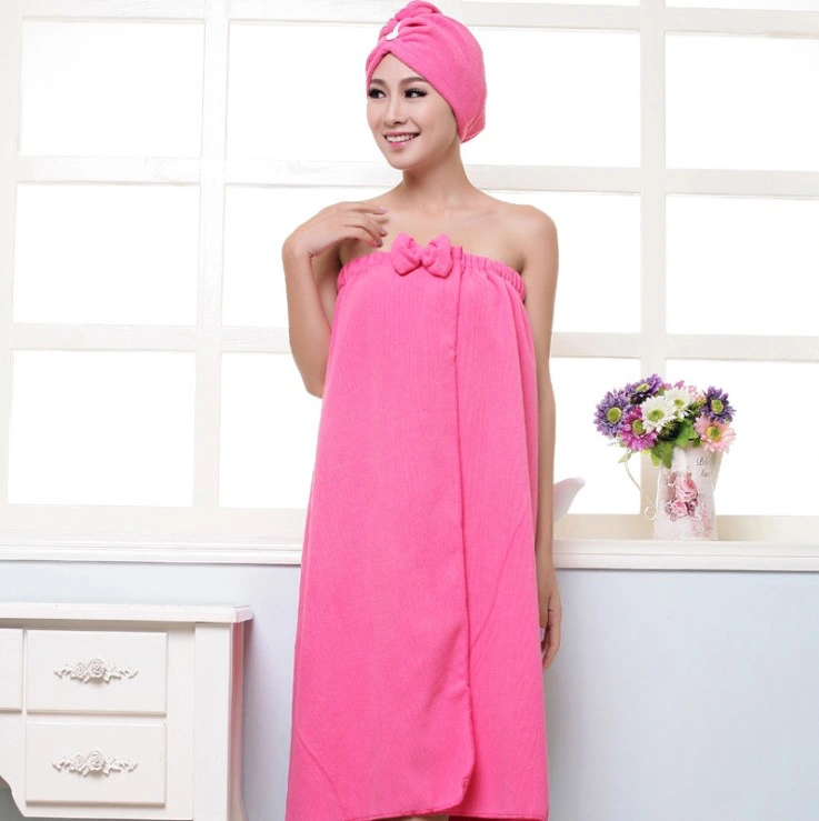 Absorbent Quick Drying Microfiber SPA Shower Bath Towel Wrap and Hair Wrap Towel Set