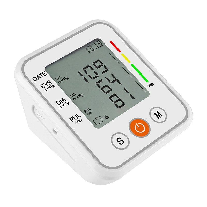 Sphygmomanomètre numérique automatique Sphygmometer supérieure du bras de moniteurs de pression sanguine électronique poignet portable la surveillance des produits médicaux de fréquence cardiaque de pouls du patient