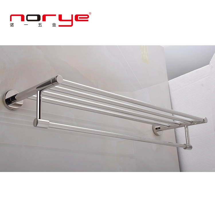 Factory Direct Towel Rack Hotel Wall Mounting Hardware Bathroom Racks Double Layer