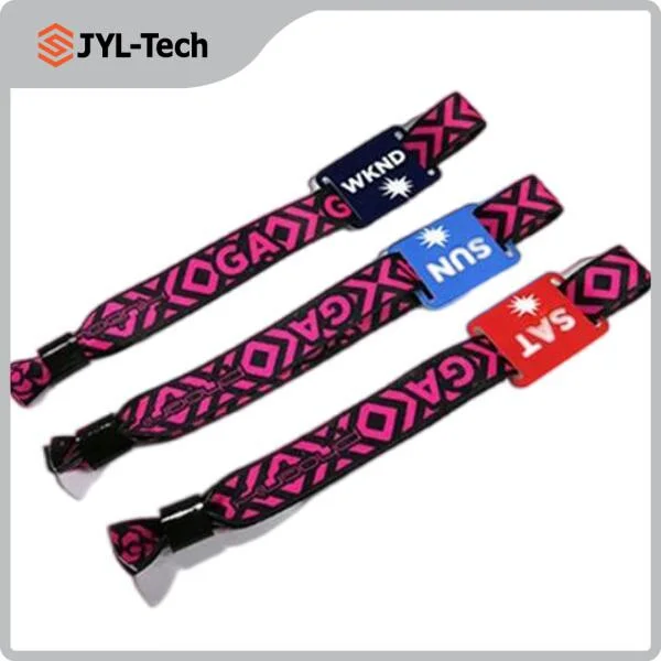 NFC 213 One-off Custom Printing Paper Woven Fabric Access RFID NFC-Armband mit Steuerungs-Event-Armband