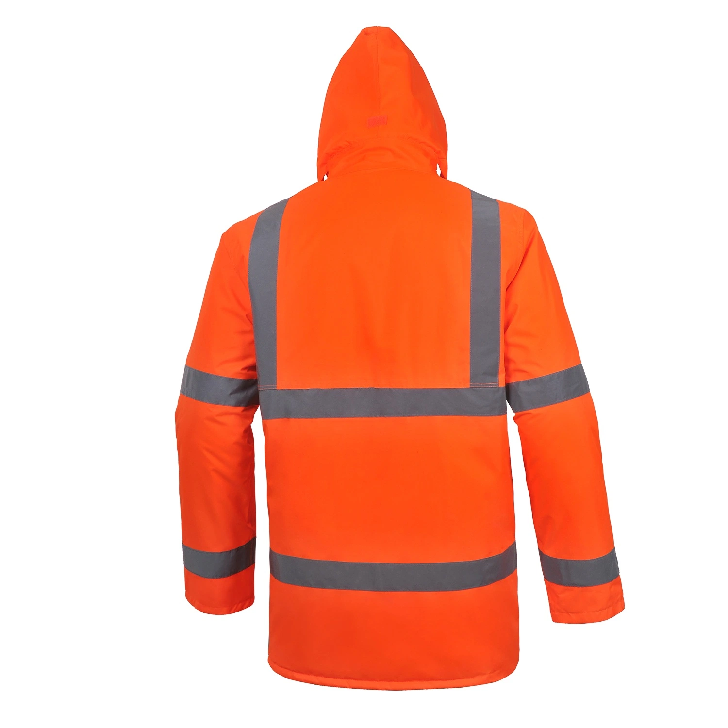 Moda Ropa de trabajo mecánico de seguridad uniformes de color Naranja reflectante Chaqueta Heavy Duty de alta visibilidad exterior resistente al agua cubra