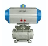 Ball Double Acting Pneumatic Actuator up to 2 Inch, 24 V, Linear Motion Valve