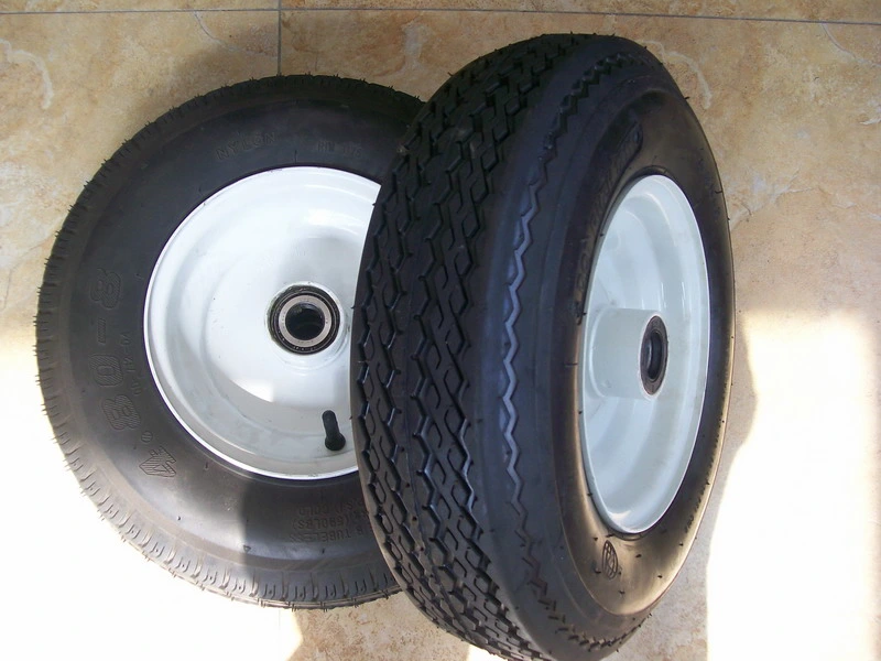 Low Price Pneumatic Rubber Wheel with High quality/High cost performance (16"*4.50-8)