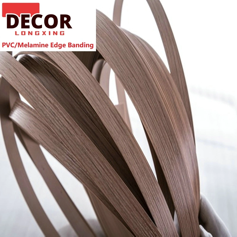 Móveis de madeira PVC decorativo de secretária de plástico de 0,4 mm-3 mm faixas Edge Fita de acabamento