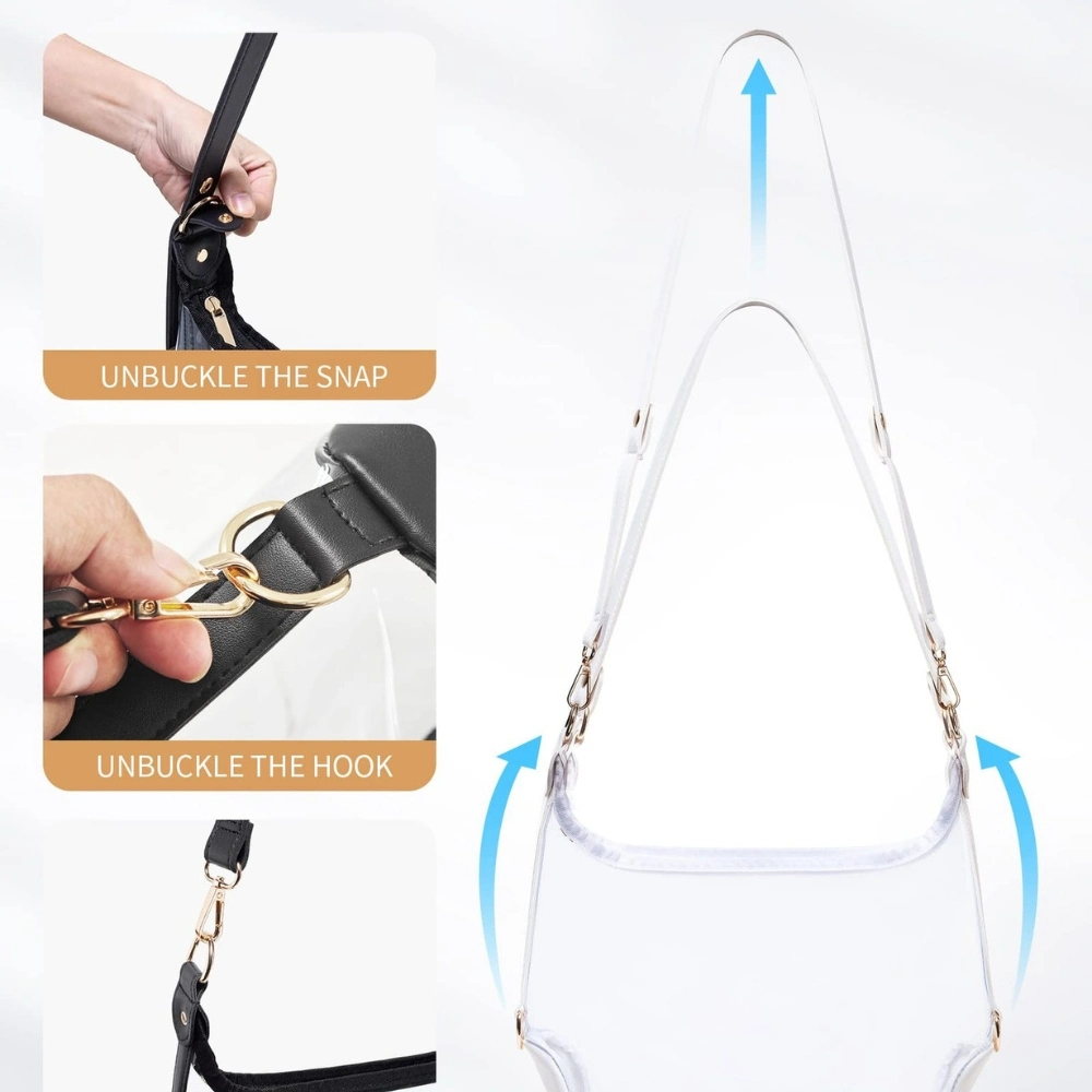 فتيات غير رسميات Purse PVC حقائب اليد الشفافة Wyz21589