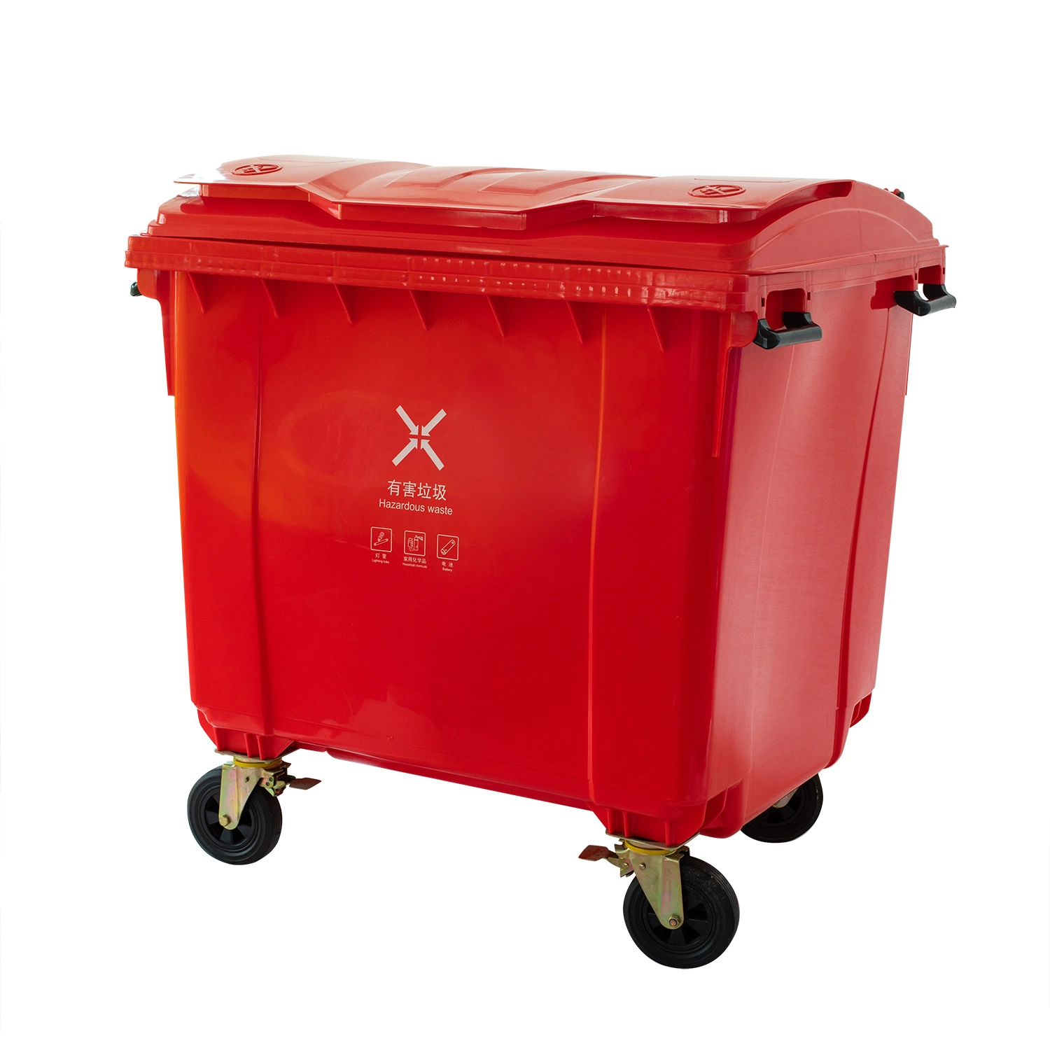 High quality/High cost performance Outdoor Trash Can HDPE Dustbin 1100 Liter Plastic Waste Bin