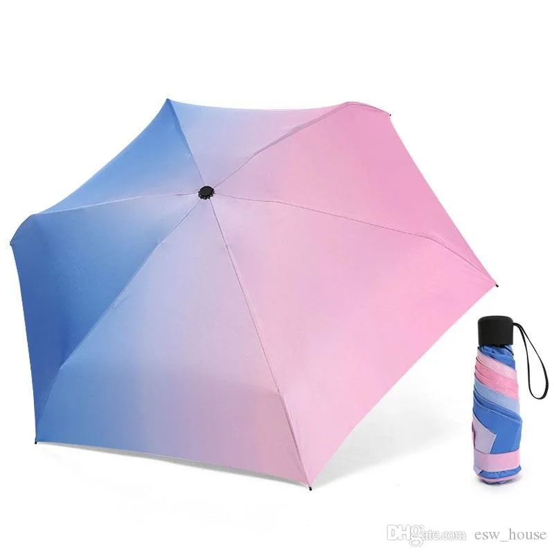 Superlight 5 Fold Small Women UV Protected Umbrellas