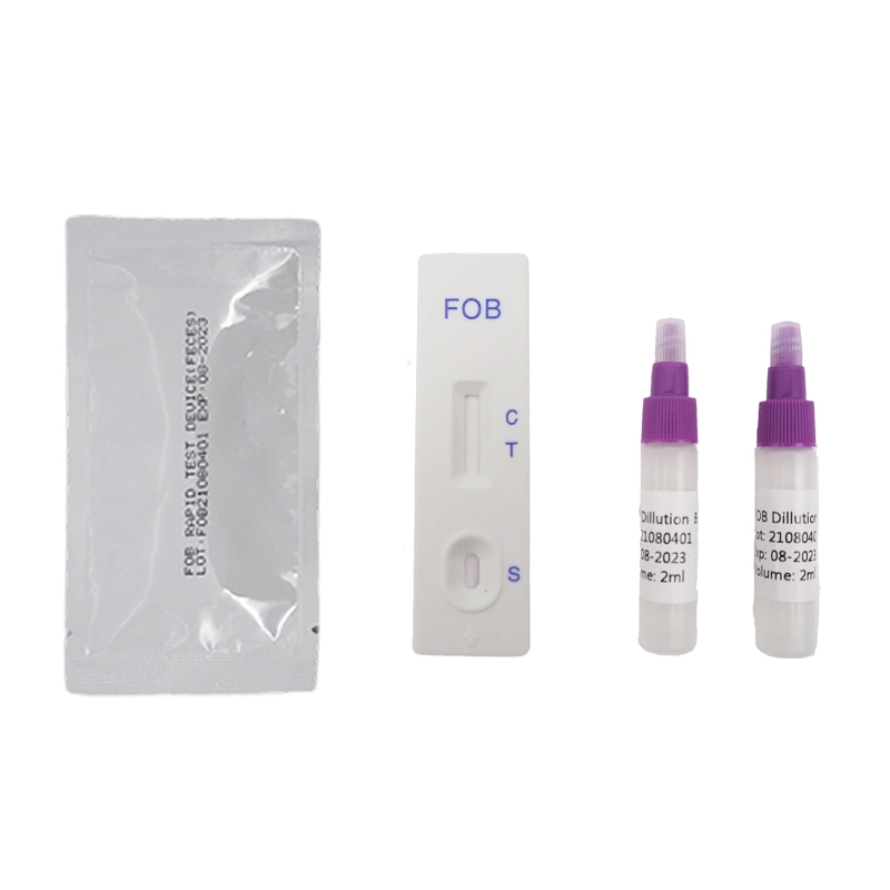 Kit de diagnóstico de teste de tira de sangue oculto fecal (FOB) aprovado pela CE