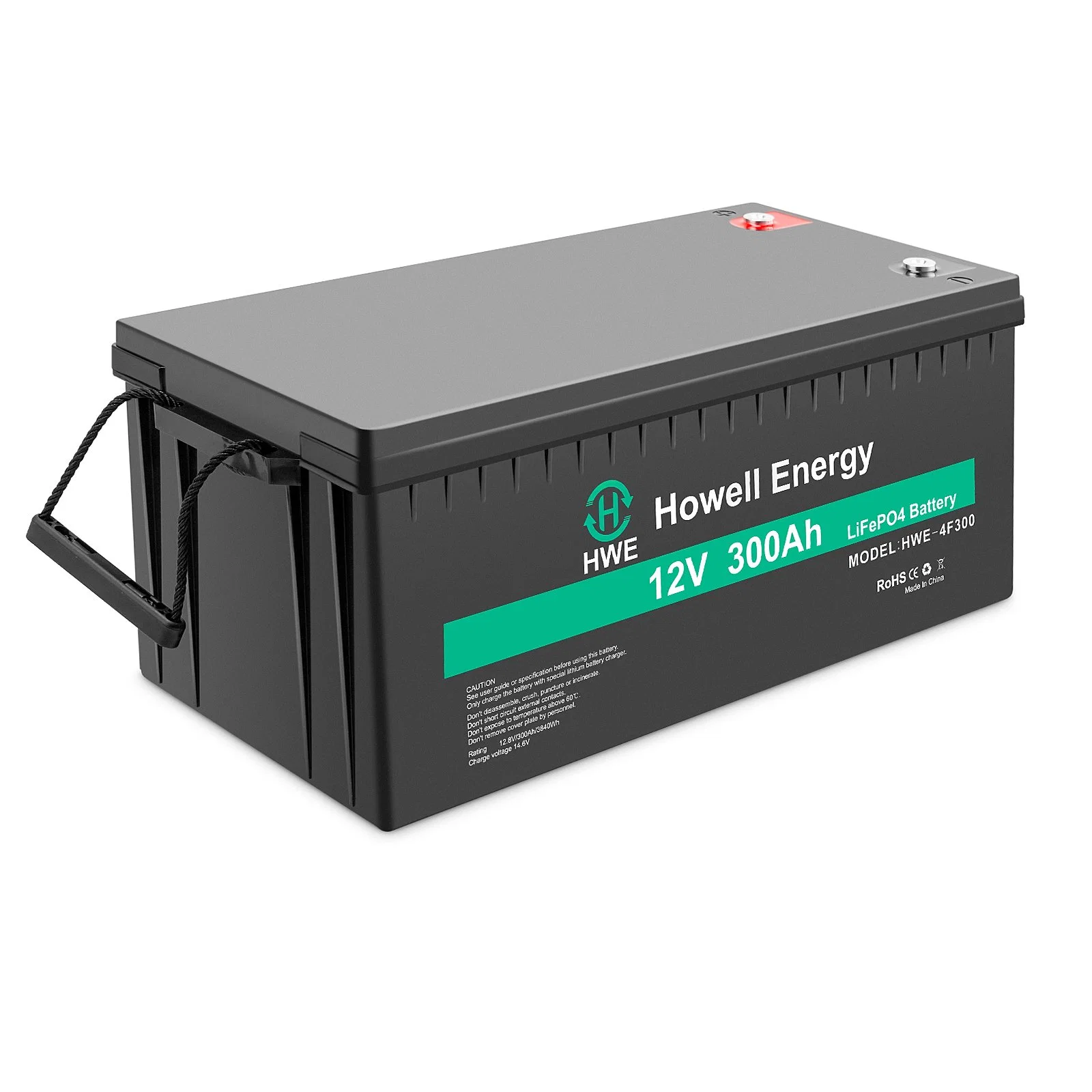 Deep Cycle LiFePO4 12V 300ah Battery Lithium Solar System RV Boat Battery