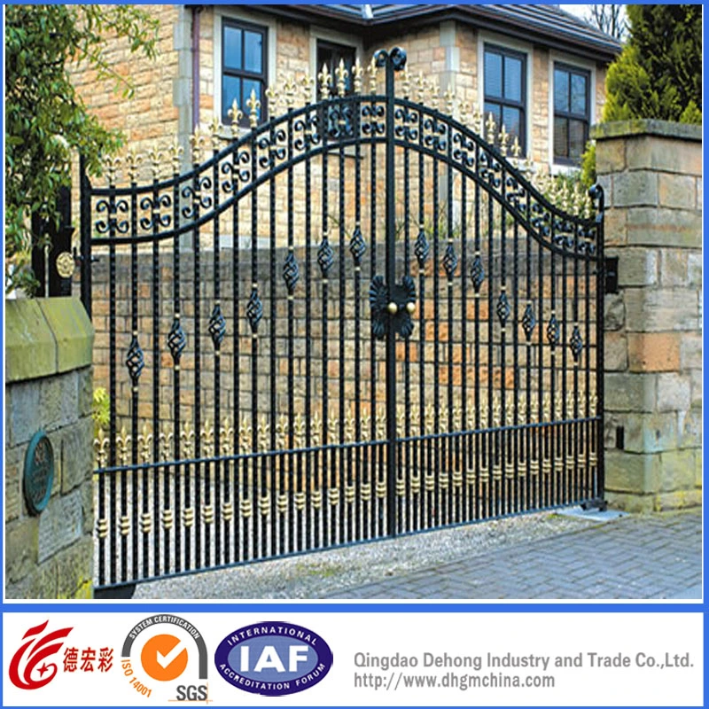 Galvanized Powder Coated Wrought Iron Gate