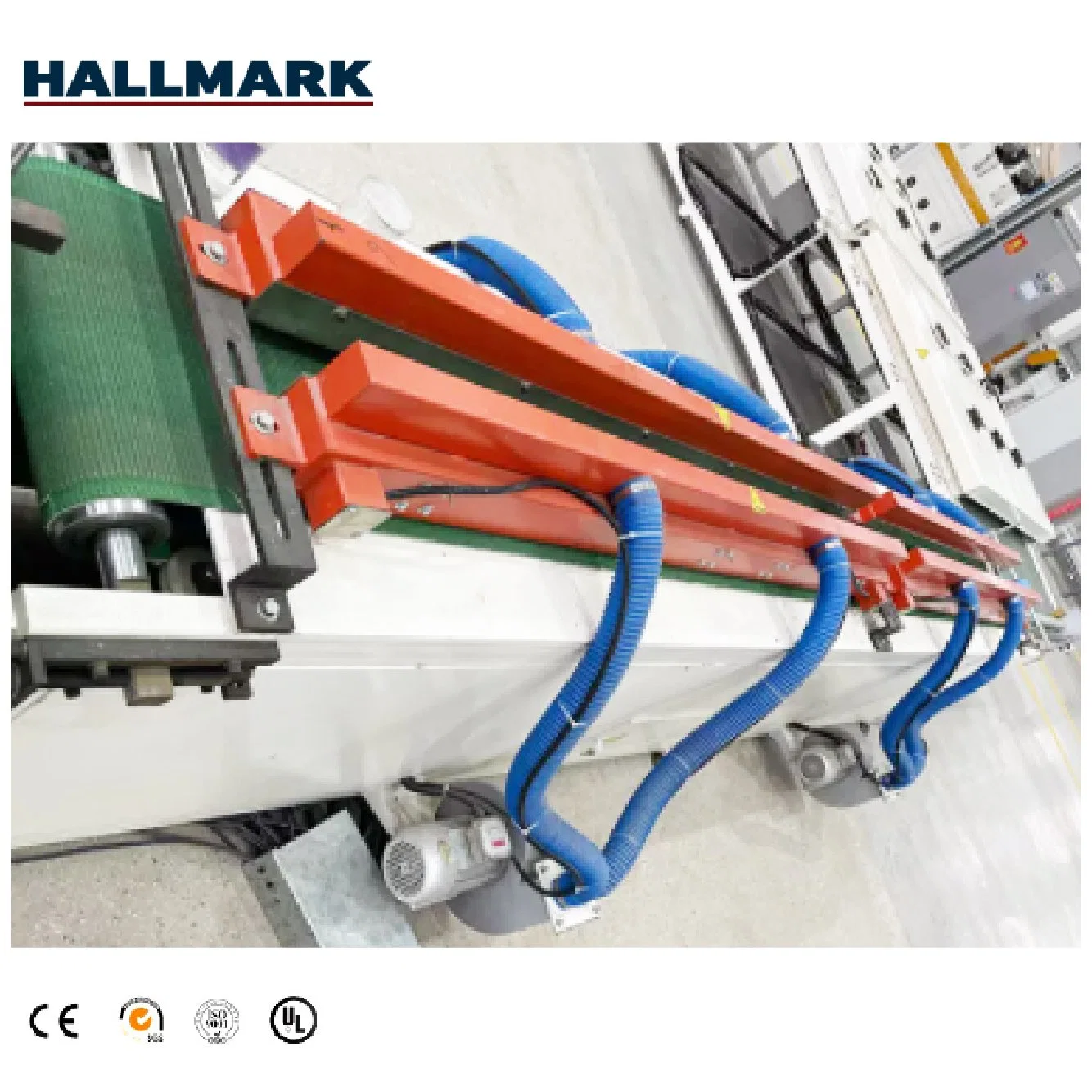 Hallmark High quality/High cost performance  New Type V Shape Groove Coating Machine for Spc Flooring Making