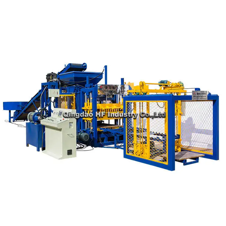 Qt4-16 Produktionslinie der Ziegelmaschine Automatico Brick Press Betonsperre in Afrika