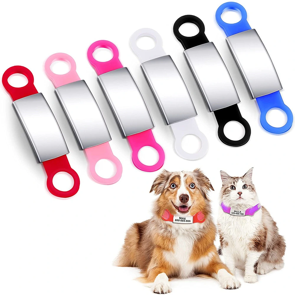 Soft Silicone Dog Collar Pet Air Tags Case Cover for Pets